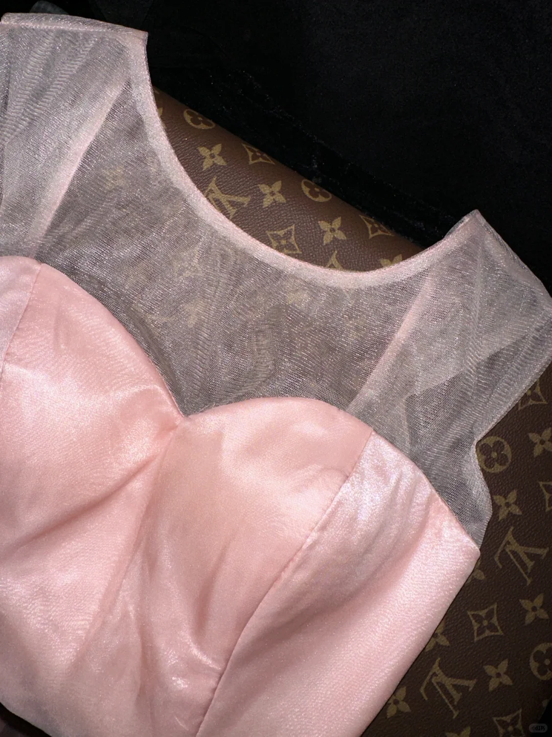 Gentle Pink A Line Sweetheart Neck Tulle Satin Prom Dress Party Evening Dress SH5992