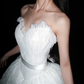 Beautiful Gentle Ball Gown Sweetheart Neck White Lace Long Wedding Dress SH6617