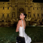 Cute A Line Round Neck White Satin Short Homecoming Dress Cocktail Dress SH3238
