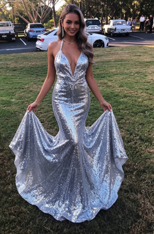 Shiny Sexy Mermaid Straps Silver Sequin Evening Dress Pretty Prom Dresses P7684 Shiny Sexy Mermaid Straps Silver Sequin Evening Dress Pretty Prom Dresses P7684