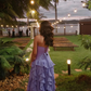 Lilac A Line Strapless Ruffle Chiffon Prom Dress Wedding Guest Dress with Slit SH6018