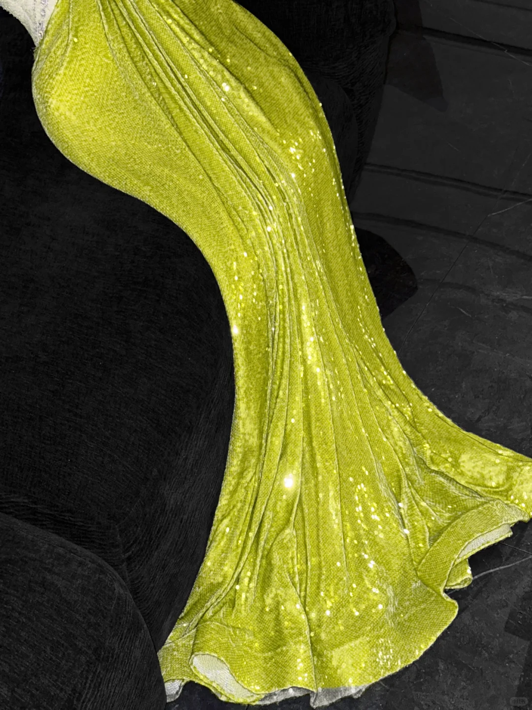 Gorgeous Mermaid Strapless Rhinestone Green Sequin Tulle Long Prom Dress Evening Dress SH3098