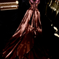 Sexy A Line Straps V Neck Brown Satin Long Party Dress Evening Dress SH3230