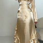 Elegant Straps Pleated Ruffles Long Prom Dress Evening Gown SH1244