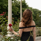 Classic A Line Off the Shoulder Polka Dot Satin Prom Dress Evening Dress SH5769