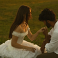 Vintage A Line Off the Shoulder White Lace Prom Dress Wedding Dress SH5325