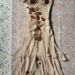 Dark Apricot Mermaid Spaghetti Strap Beaded Chiffon Prom Dress Evening Dress SH4248