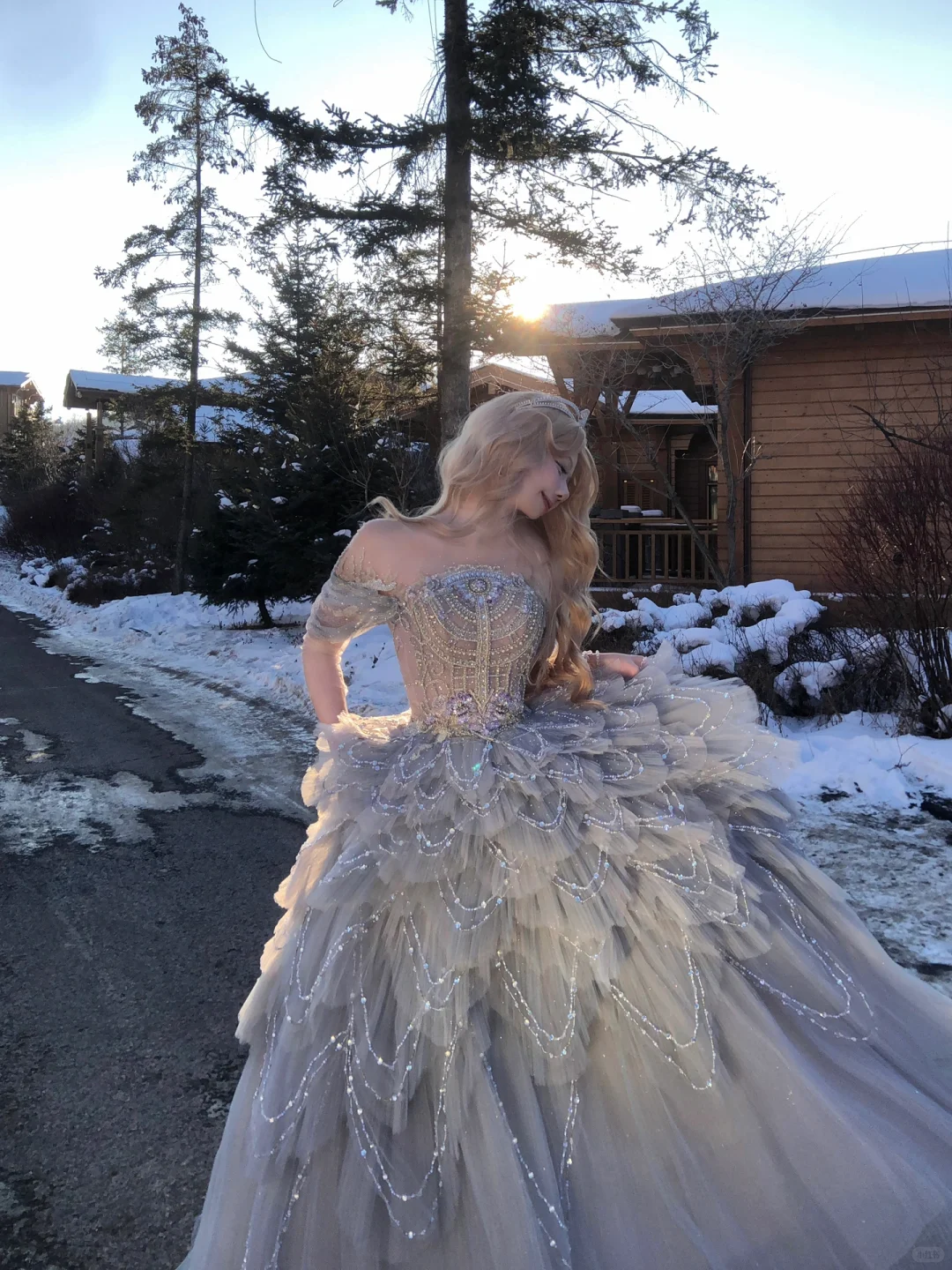 Exquisite Beaded A Line Off the Shoulder Grey Tulle Long Evening Dress Party Dress SH3487