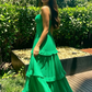 Green Sweetheart Neckline Long Party Dress Formal Prom Dress  SH729