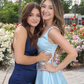 Light Blue Satin Long Prom Dress SH645