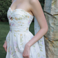 Dreamy A Line Sweetheart Neck Print Floral Chiffon Prom Dress Party Dress SH4172