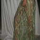 Charming A Line Strapless Green Satin Tulle Prom Dress Evening Dress SH2134