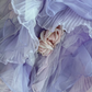 Vintage Lilac 3D Flower Ball Gown Layered Tulle Prom Dress Sweet 16 Dress SH5989