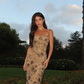 Glod-brown Spaghetti Straps Long Mermaid Prom Dress With Sequins And Embroidery Appliques SH8532