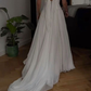 Beautiful White Chiffon A Line Prom Dress Wedding Dress SH1227
