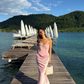 Pink Mermaid Strapless Corset Satin Prom Dress Vacation Dress SH6252