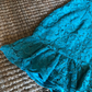 Lake Blue A Line Strap Lace Short Prom Dress Homecoming Dress SH7185