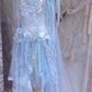 Baby Blue A Line Straps Floral Beaded Tulle Short Prom Dress 16th Birthday Dress SH4263