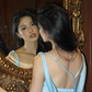 Open Back Elegant Pink Mermaid Spaghetti Strap Satin Long Prom Dress Outfits SH4976