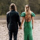 Shiny Green Sequin Sheath Puff Sleeve Backless Long Prom Dress Date Dress SH6509