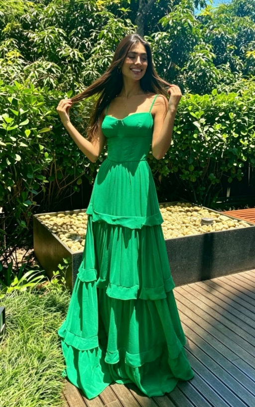 Green Sweetheart Neckline Long Party Dress Formal Prom Dress  SH729