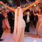 Shiny Sheath Strapless Light Pink Sequin Prom Dress Evening Dress SH2536