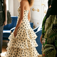 Classic Polka Dot A Line Sweetheart Neck Layered Chiffon Prom Dress SH5428