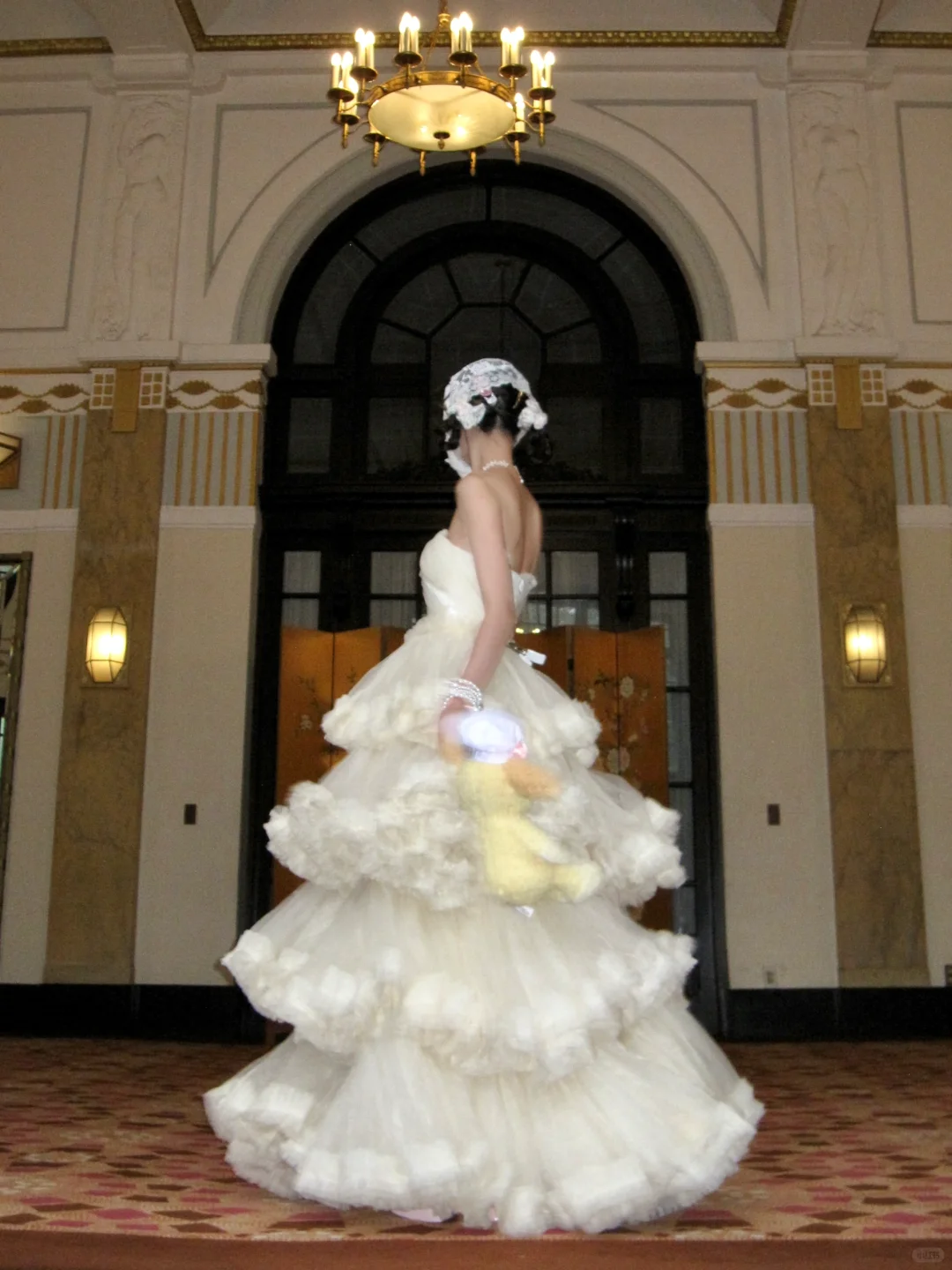 Princess A Line Strapless Layered Ivory Tulle Long Party Dress Birthday Dress SH2949