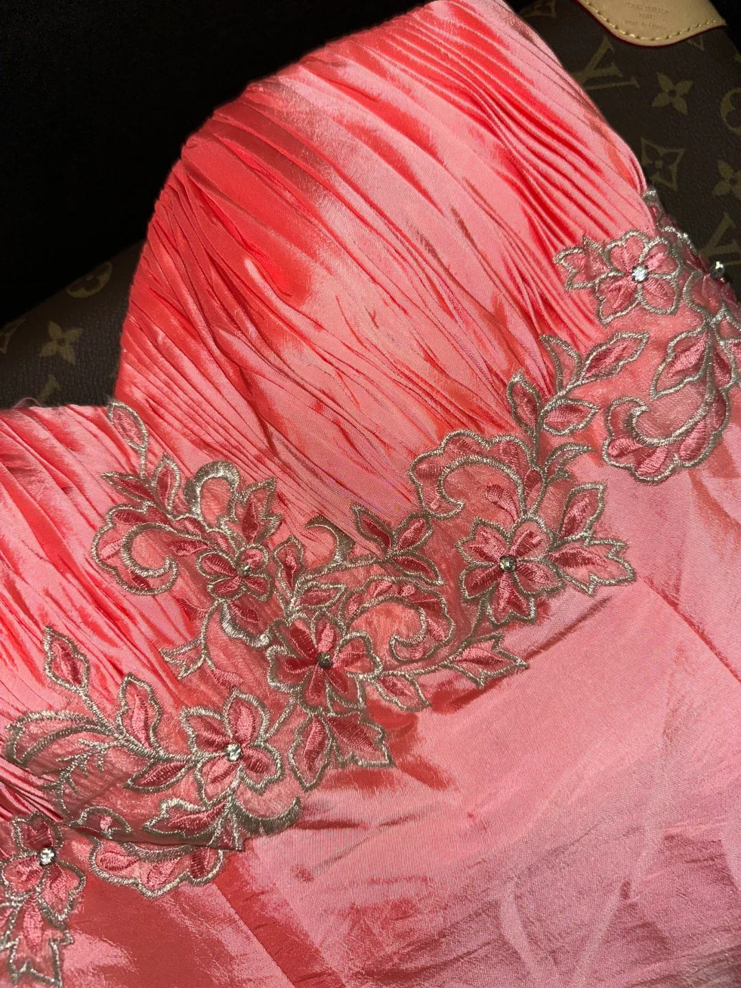 Vintage Mermaid Sweetheart Neck Beaded Satin Party Dress Evening Dress SH3064