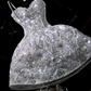 Shiny A Line Spaghetti Strap Rhinestone Tulle Short Prom Dress Graduation Prom Dress SH2464