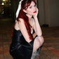 Cute A Line Strapless Black Satin White Tulle Short Cocktail Dresses Homecoming Dresses SH2677