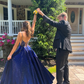 Luxurious Satin Beaded Long Prom Dress Evening Dress SH920