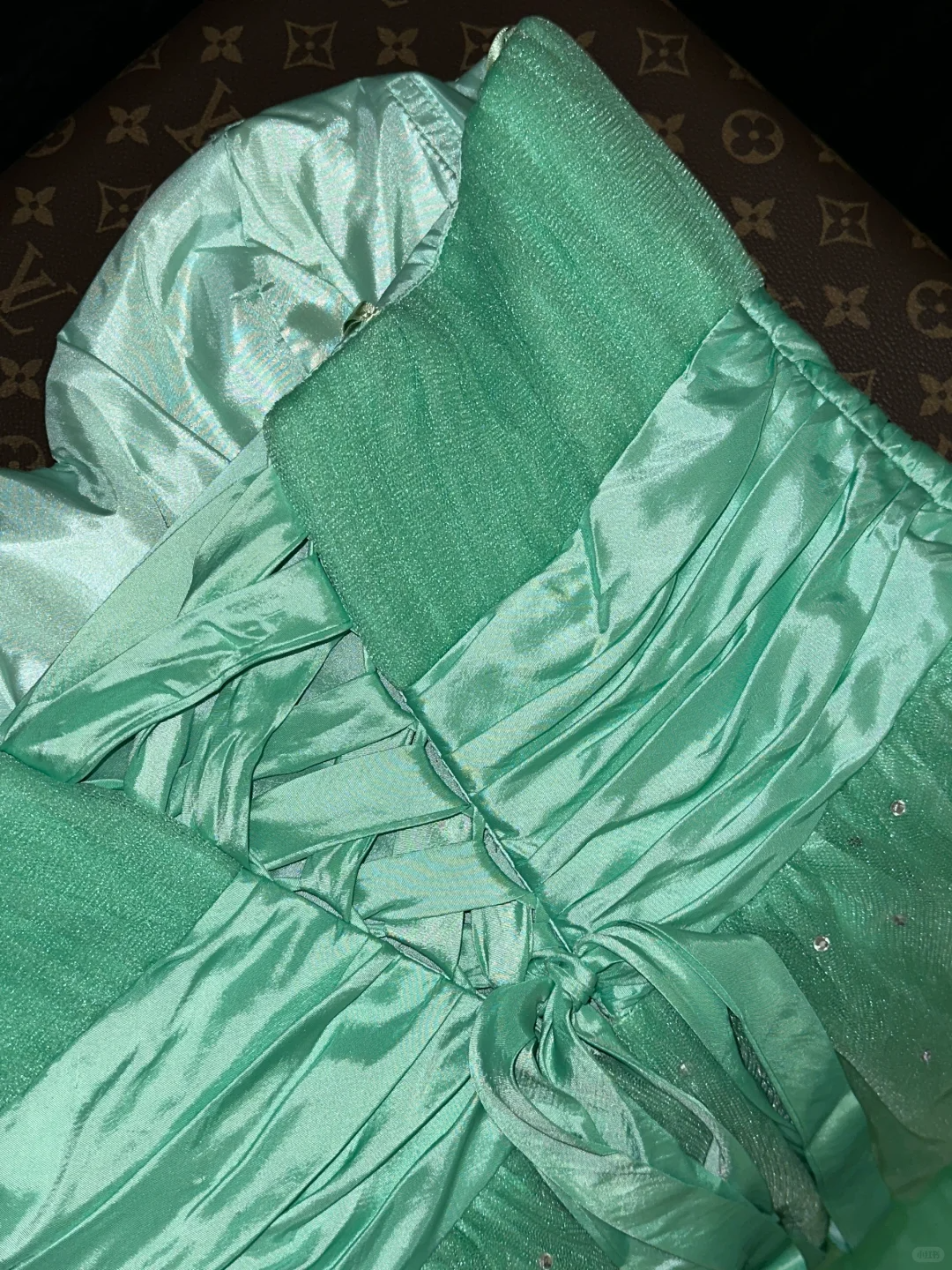 Charming Green A Line Sweetheart Neck Tulle Prom Dress Party Evening Dress SH5991