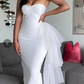 Sexy Sheath Strapless Evening Dress Elegant Homecoming Dress SH585