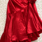 Vintage Mermaid Strapless Red Satin Prom Dress Party Dress SH7414