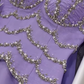 Stunning Lilac A Line Strapless Layered Beaded Chiffon Long Prom Dress SH5340