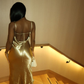 Simple Satin Long Prom Dress Evening Dress SH988