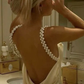 Sexy Backless Evening Party Dress Satin Long Prom Dress SH1191