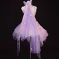Sweety Pink Ball Gown Spaghetti Strap 3D Floral Tulle Short Prom Dress Homecoming Dress SH6440