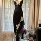 Sexy Sheath Spaghetti Strap White Appliques Lace Chiffon Party Dress Cocktail Dress SH2945