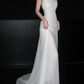 Shiny Glamorous Sheath Beaded Tulle Long Wedding Dress SH5973