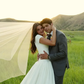 Cute Ball Gown Square Neck White Satin Long Train Wedding Dress SH6994