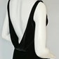 Vintage Classic Black Mermaid Straps Velvet Open Back Prom Dress Evening Dress SH5130