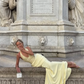 Glamour Yellow Mermaid Halter Sequin Satin Backless Long Prom Dress Party Dress SH6423