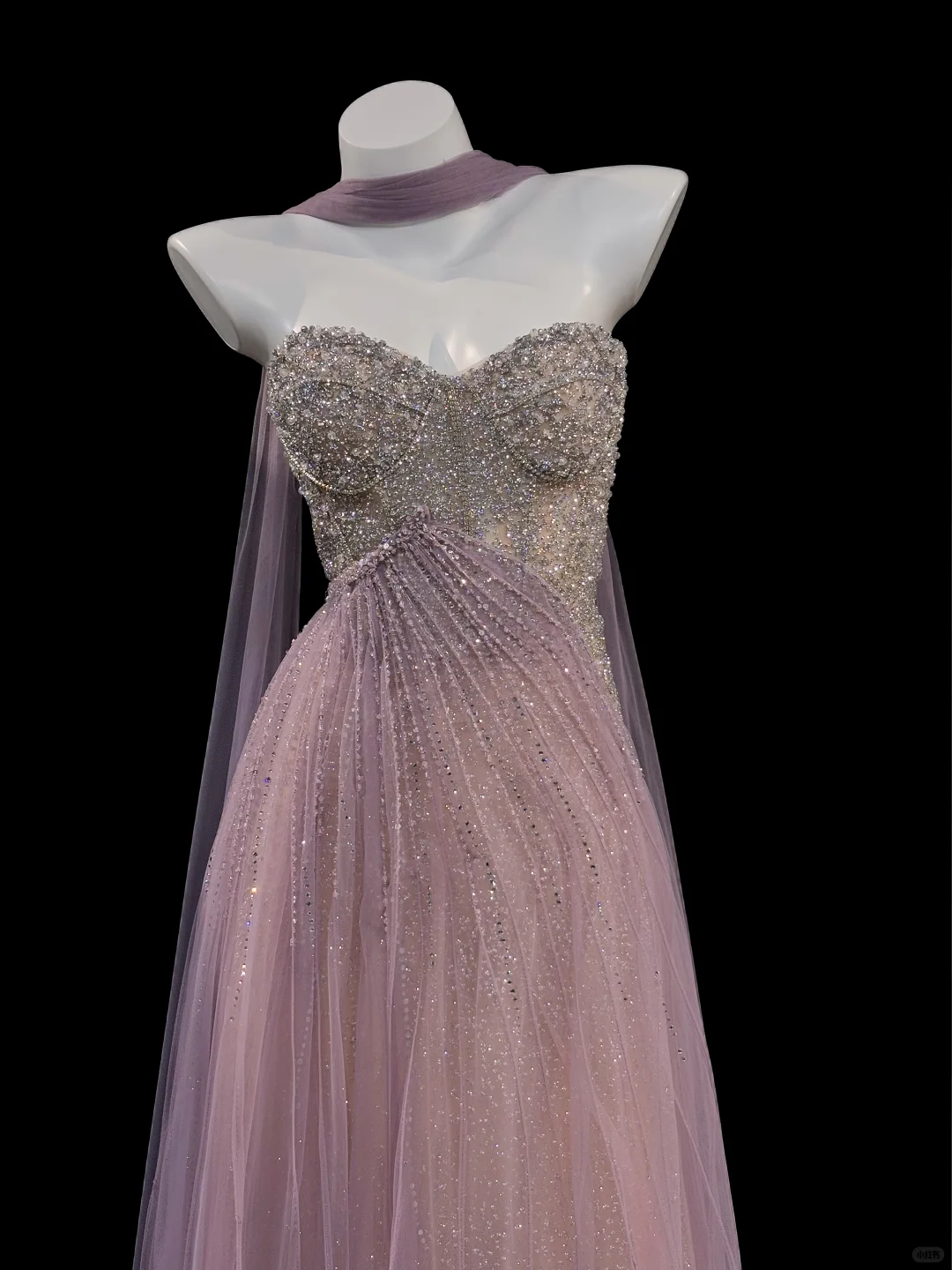 Purple A Line Sweetheart Neck Exquisite Beaded Tulle Long Prom Dress SH5001