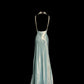 Vintage Sheath Straps Light Sky Blue 90s Long Prom Dresses Party Dress 20th Birthday Outfits Graduation Dresses SH3506