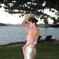 Silver Grey Sheath Strapless Satin Long Prom Dress Formal Gown Party Dress SH4186