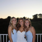 Old Money Homecoming Look Big Blowout Hair White Dress Blue Flowers Classic Elegance SH7455