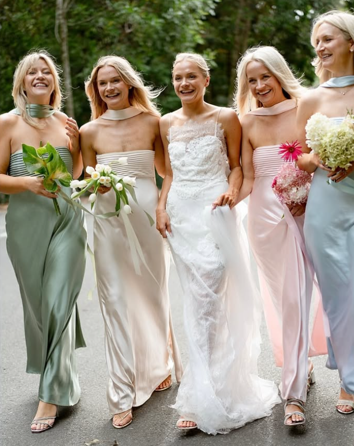 Elegant A Line Strapless Yellow Satin Party Dress Evening Dress SH3276