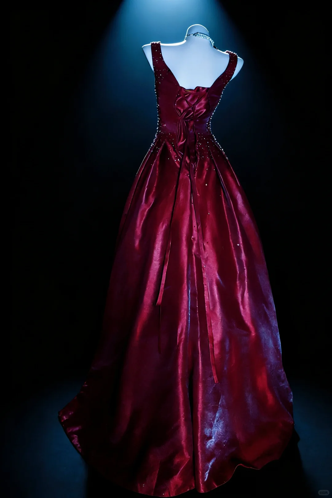 Burgundy A Line Straps Exquisite Beaded Satin Long Graduation Prom Dress SH5290